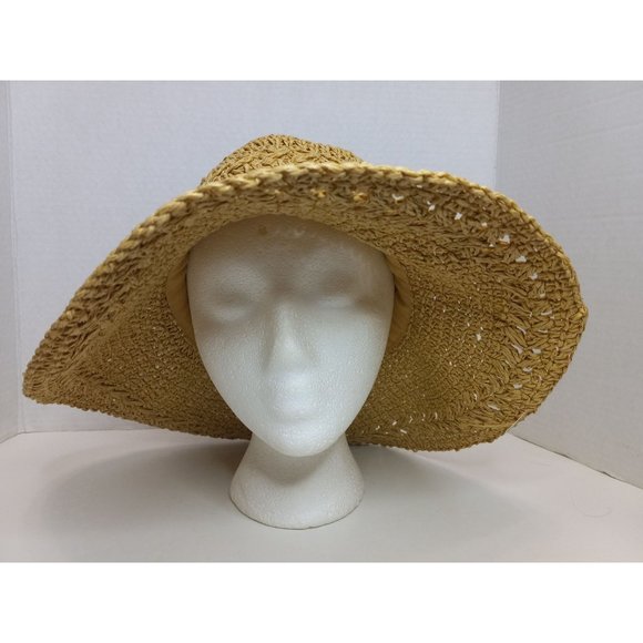 D&Y One Size Wide Brim Sun Travel Packable Vacation Beach Pool Hat - Picture 4 of 5